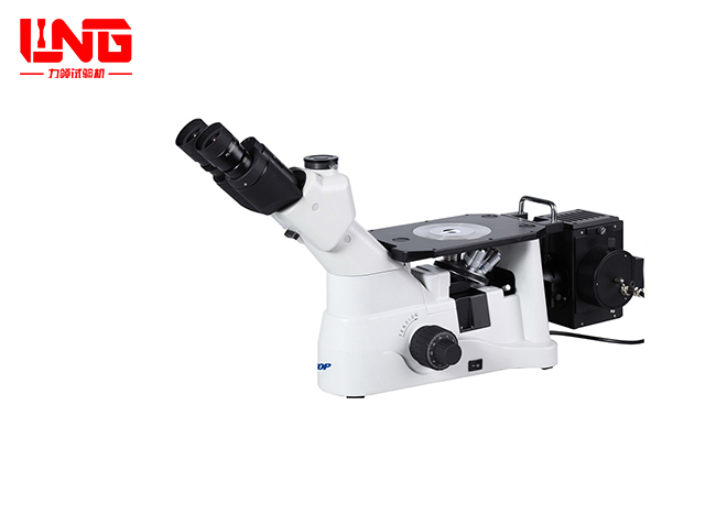 Microscopio metalográfico inverso trinocular grande