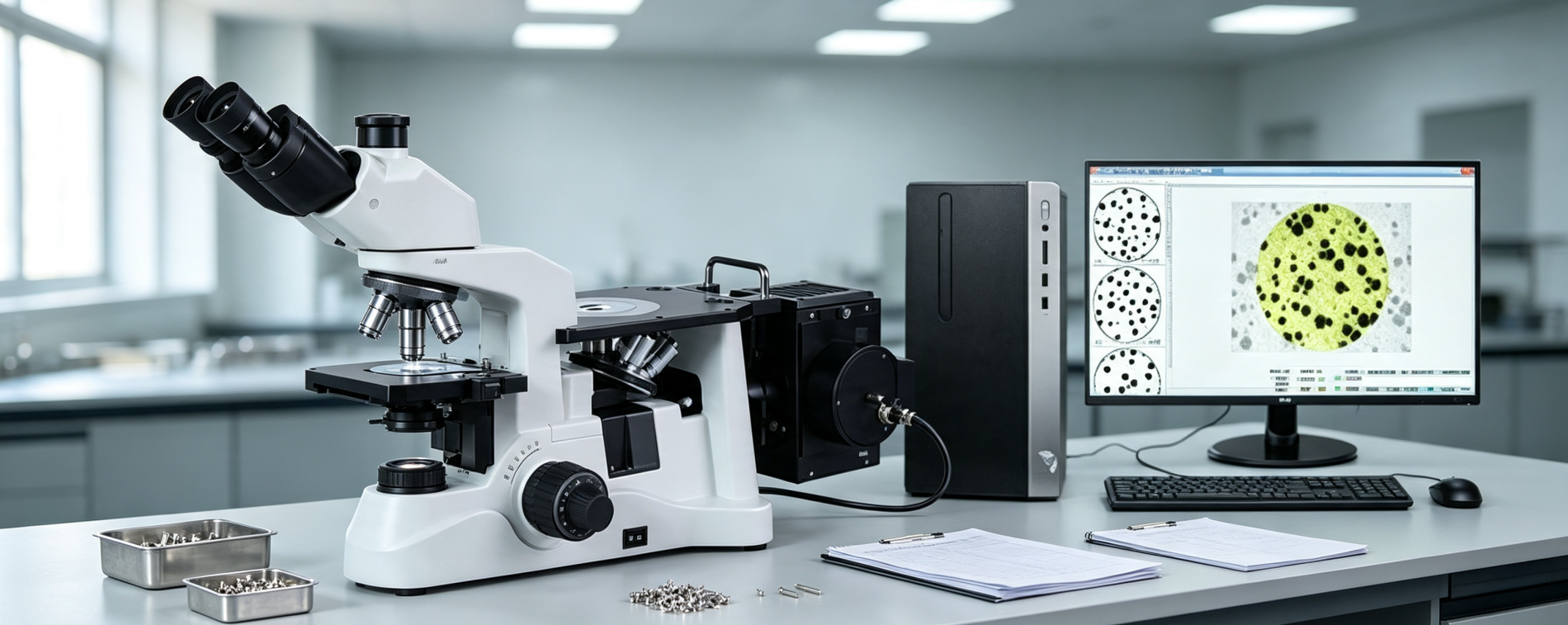 FXD-30MW Microscopio metalográfico computarizado | Investigación científica y enseñanza, inspección de calidad de fábrica Equipo de análisis metalográfico general